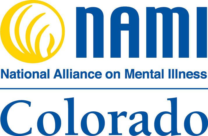 The image shows the logo for Colorado branch of NAMI, National Alliance on Mental Illness.
